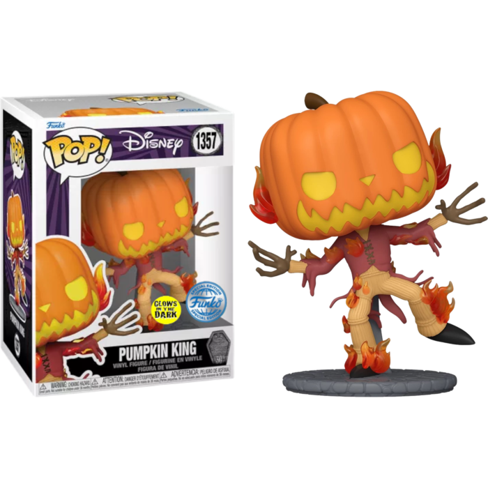 1357 Funko POP! The Nightmare Before Christmas - Pumpkin King 30th Anniversary Glow-in-the-Dark