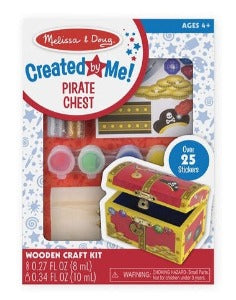 8851 Melissa & Doug Created by Me! Pirate Chest Wooden Craft Kit