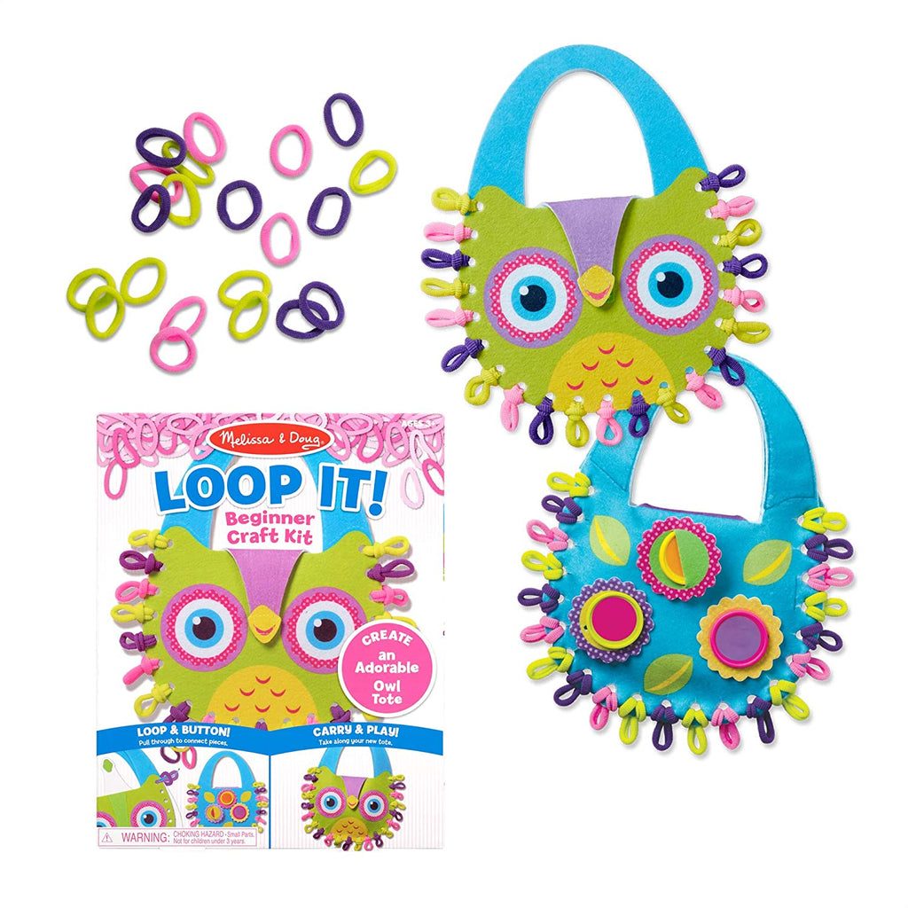 30187 Melissa & Doug Loop It! Owl Tote Beginner Craft Kit