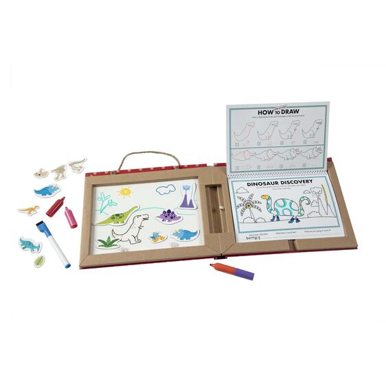31321 Melissa & Doug Natural Play: Play, Draw, Create Reusable Drawing & Magnet Kit - Dinosaurs