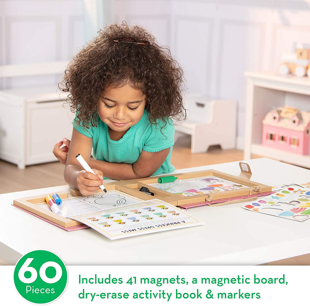 31322 Melissa & Doug Natural Play: Play, Draw, Create Reusable Drawing & Magnet Kit - Princesses
