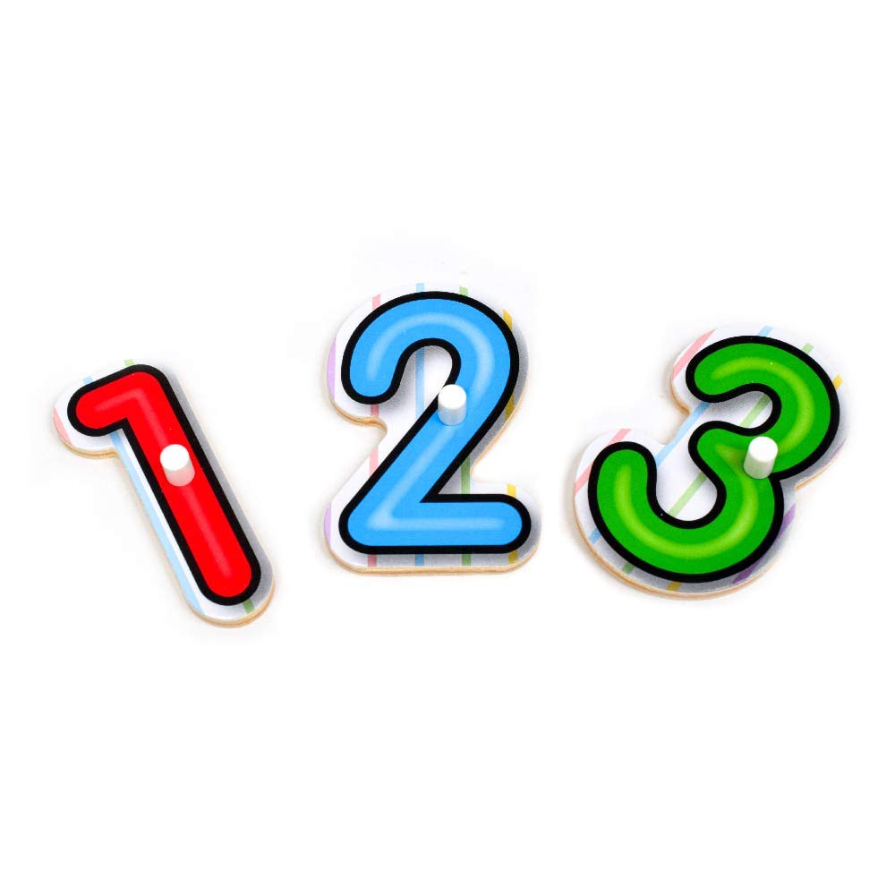 3273 Melissa & Doug See Inside Numbers Peg Puzzle