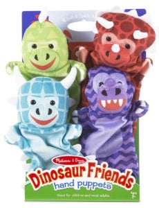9085 Melissa & Doug Dinosaur Friends Hand Puppets