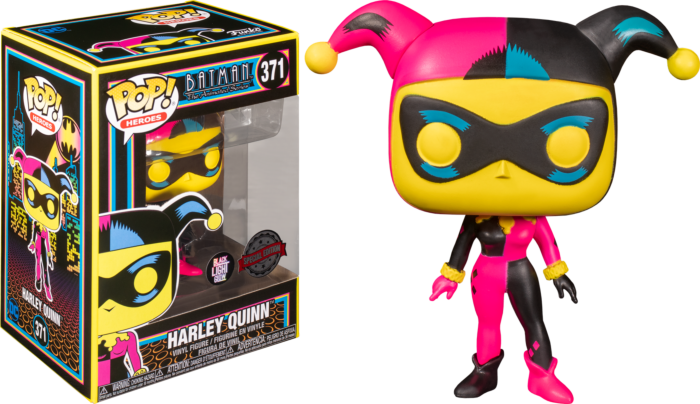 371 Funko POP! DC Comics Harley Quinn (Blacklight)