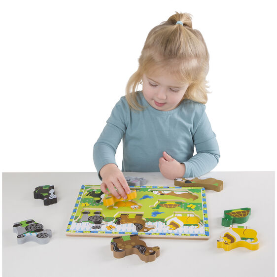 3724 Melissa & Doug Chunky Puzzle - Pets