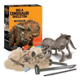 4M Dig a Dinosaur Skeleton Triceratops