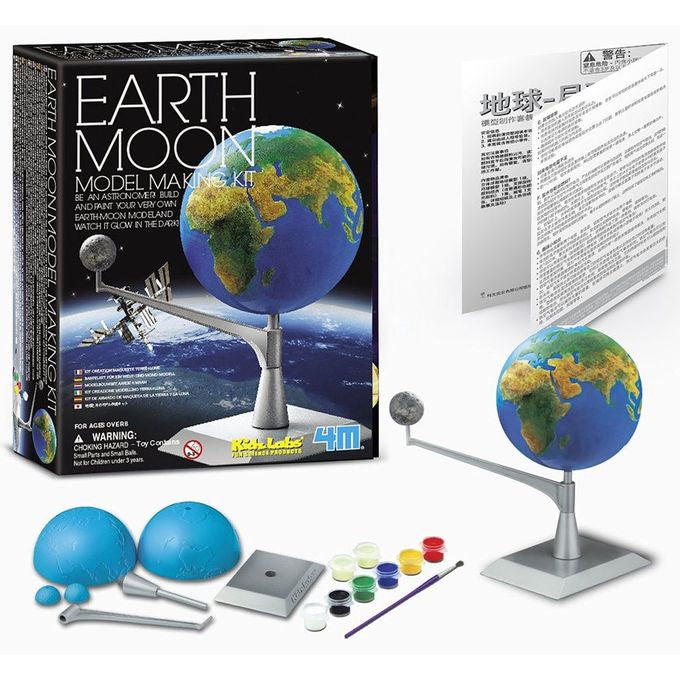 Moon Model Making 4M Earth Moon Model Making Kit – Pops Toys