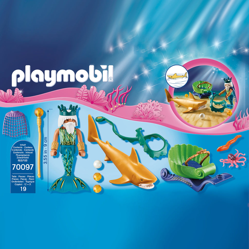 70097 Playmobil King of the Sea with Shark Carriage