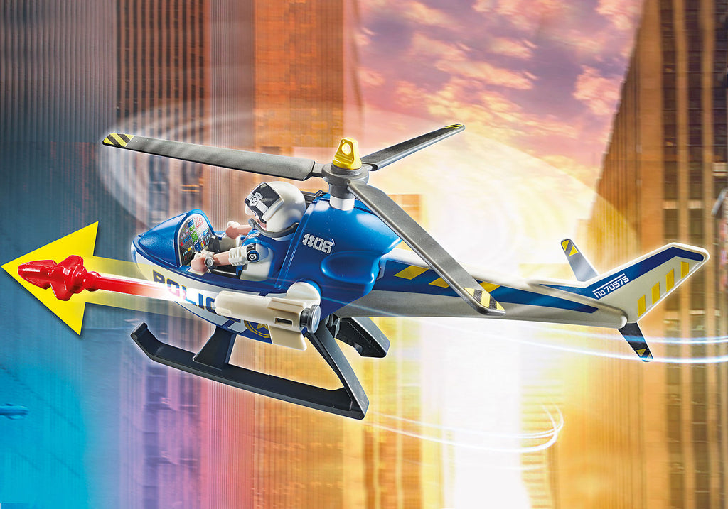 70575 Playmobil Helicopter Pursuit with Runaway Van
