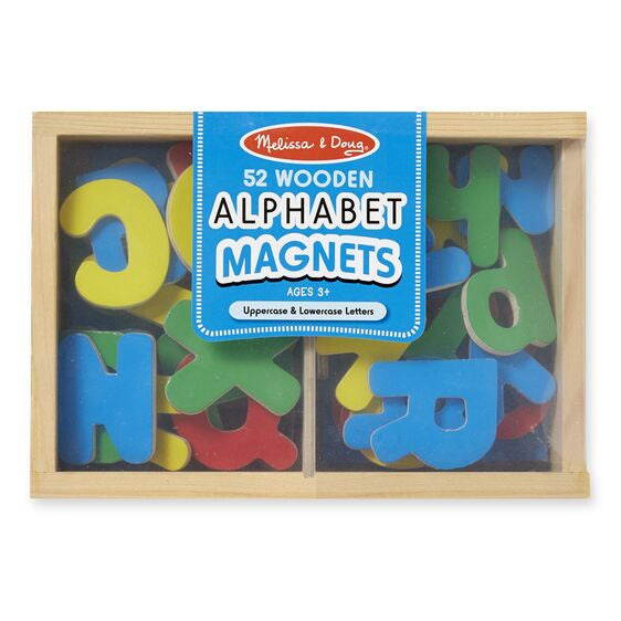 448 Melissa & Doug Wooden Letter Alphabet Magnets