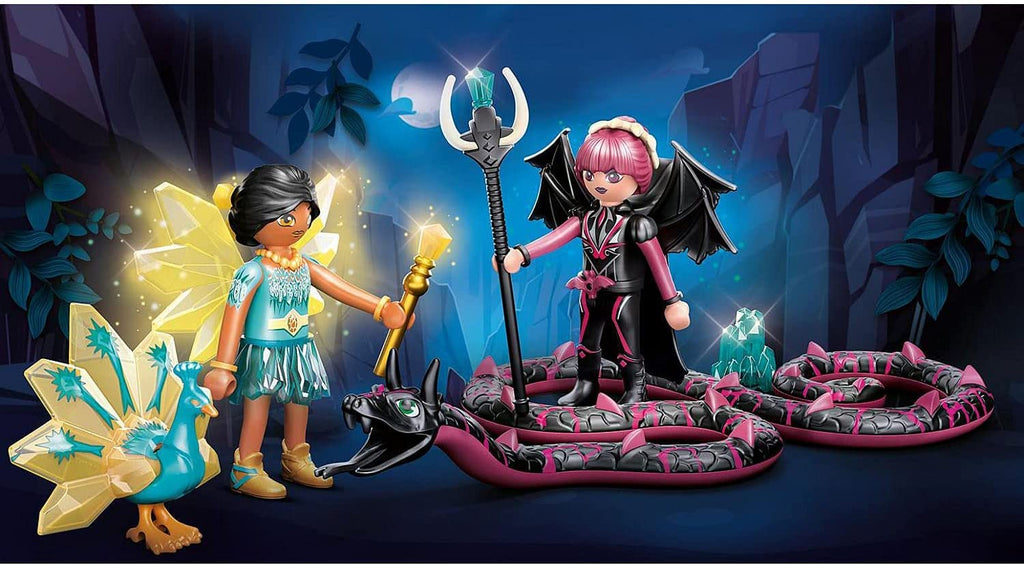 70803 Playmobil Ayuma Crystal Fairy And Bat Fairy with Soul Animal
