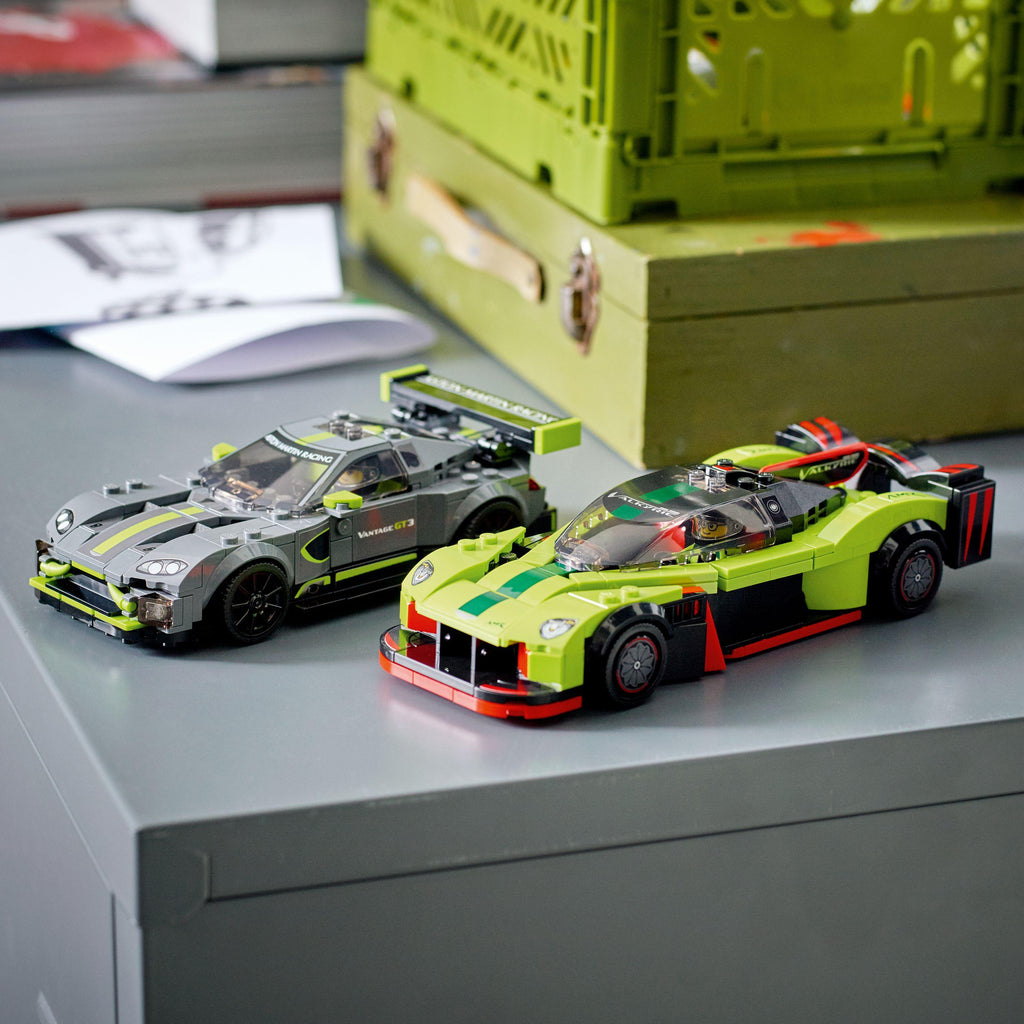 76910 LEGO Speed Champions Aston Martin Valkyrie AMR Pro and Aston Martin Vantage GT3