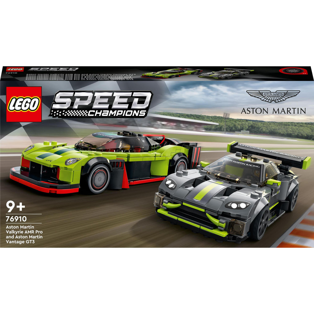 76910 LEGO Speed Champions Aston Martin Valkyrie AMR Pro and Aston Martin Vantage GT3