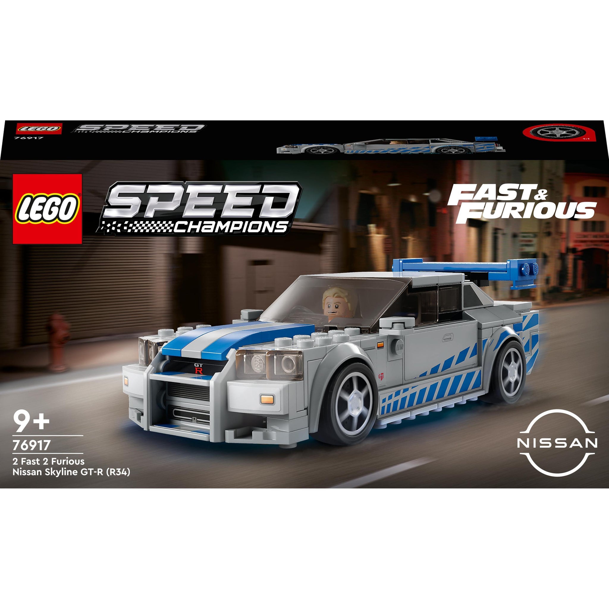 LEGO® Speed Champions 2 Fast 2 Furious Nissan Skyline GT-R (R34