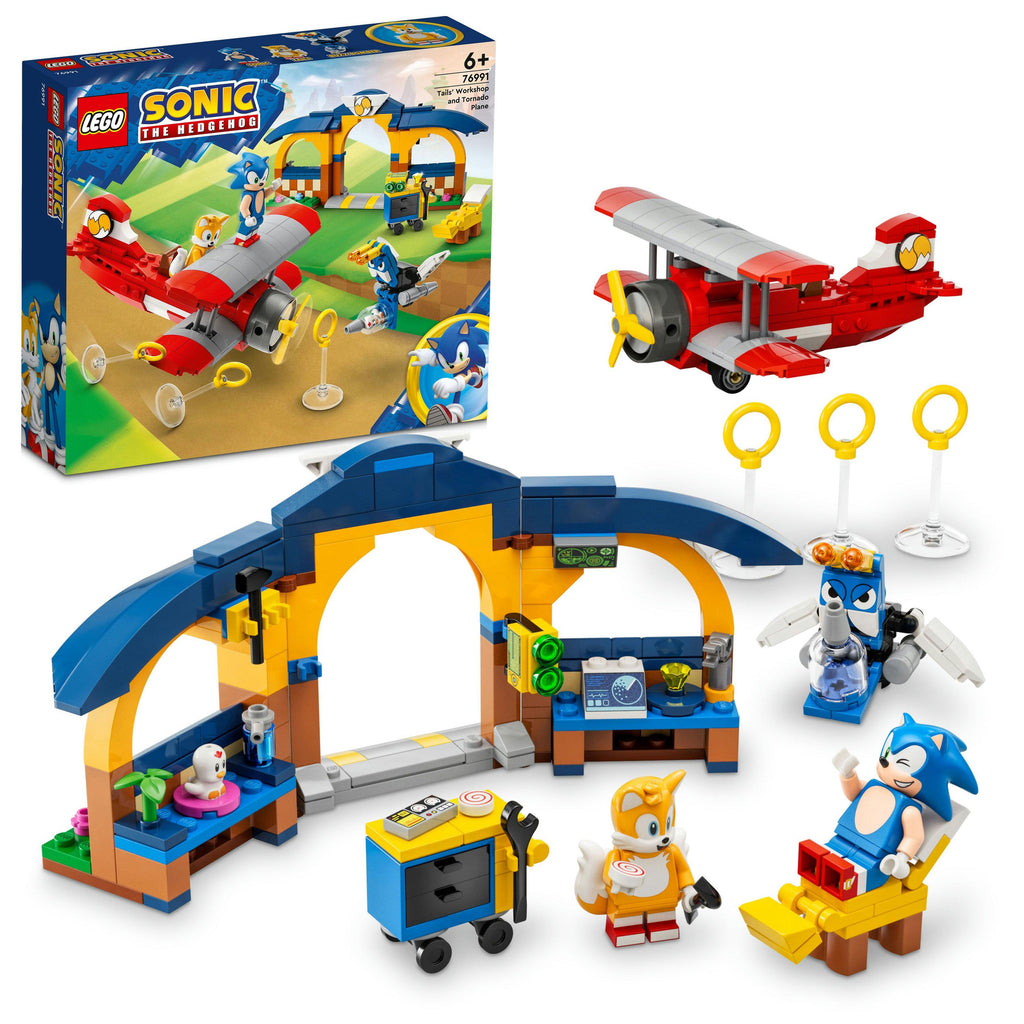 76991 LEGO Sonic the Hedgehog Tails' Workshop and Tornado Plane