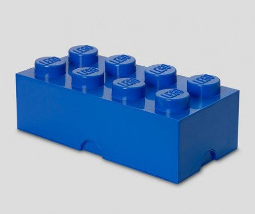 4004 LEGO 8 Storage Brick Blue( Box Damage)