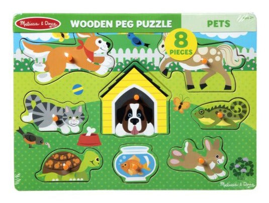 9053 Melissa & Doug Peg Puzzle Pets
