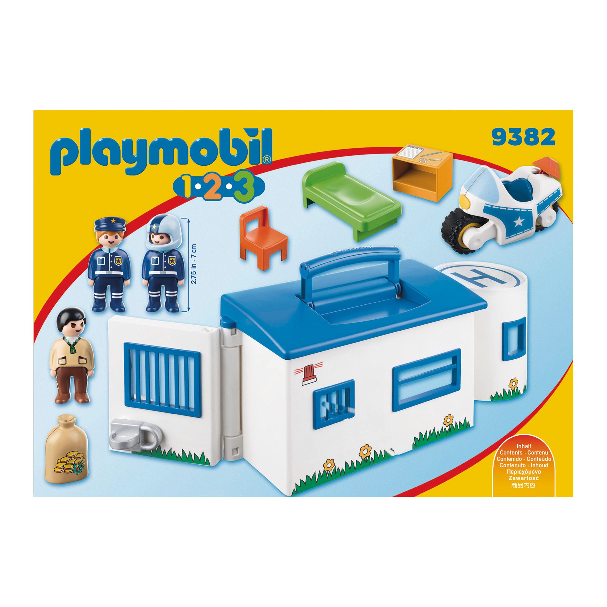 9382 Playmobil 1.2.3. Take Along Police Station – Pops Toys
