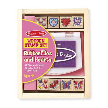 2415 Melissa & Doug Butterfly & Hearts Stamp Set