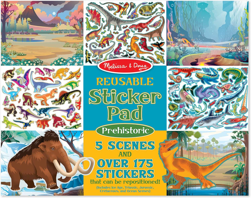 9341 Melissa & Doug Reusable Sticker Pad Prehistoric