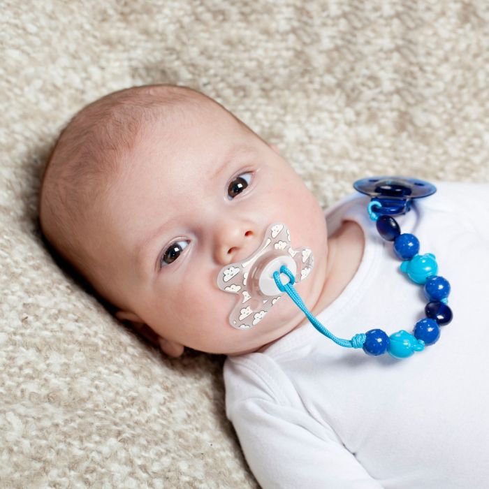 Difrax Blue Beads Soother Cord 0+ Months