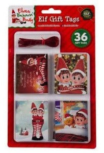 Elf Gift Tags 36 Pieces