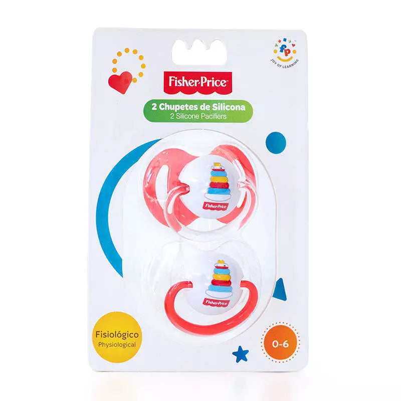 Fisher Price Orthodontic Pacifier 2 Pack - 0-6 Months Asst