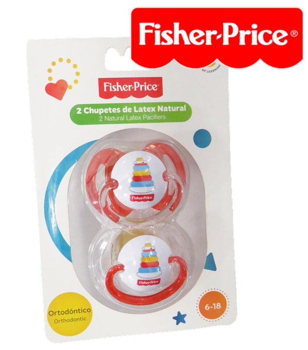 Fisher Price Orthodontic Pacifier 2 Pack - 6-18 Months Asst
