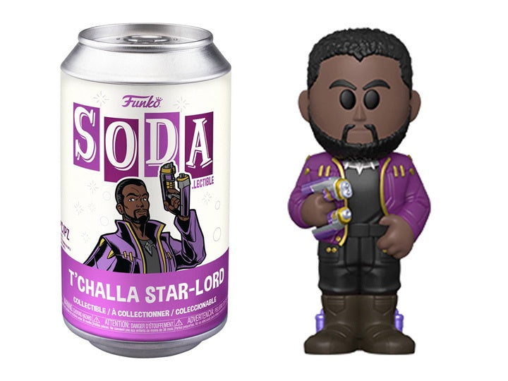 Funko POP! What If...? - Starlord T'Challa SODA Vinyl Figure in Collector Can