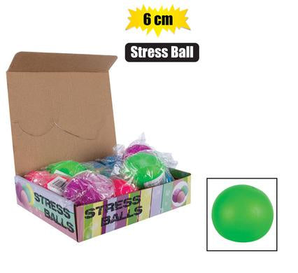 Novelty Stress Ball Neon 6cm Each