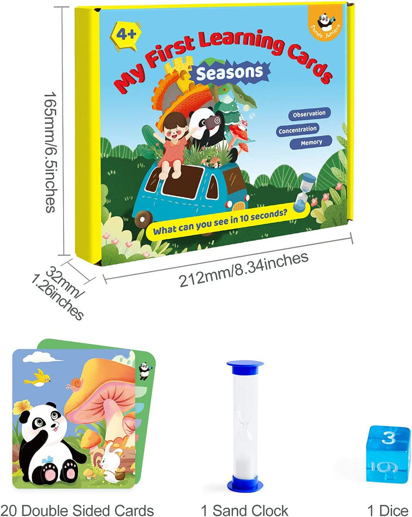 Panda Junior My first Learning Cards - Seasons