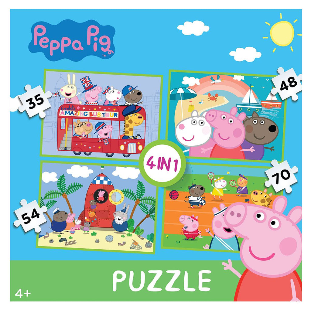 Peppa Pig 4-in1 Puzzle (35+48+54+70)