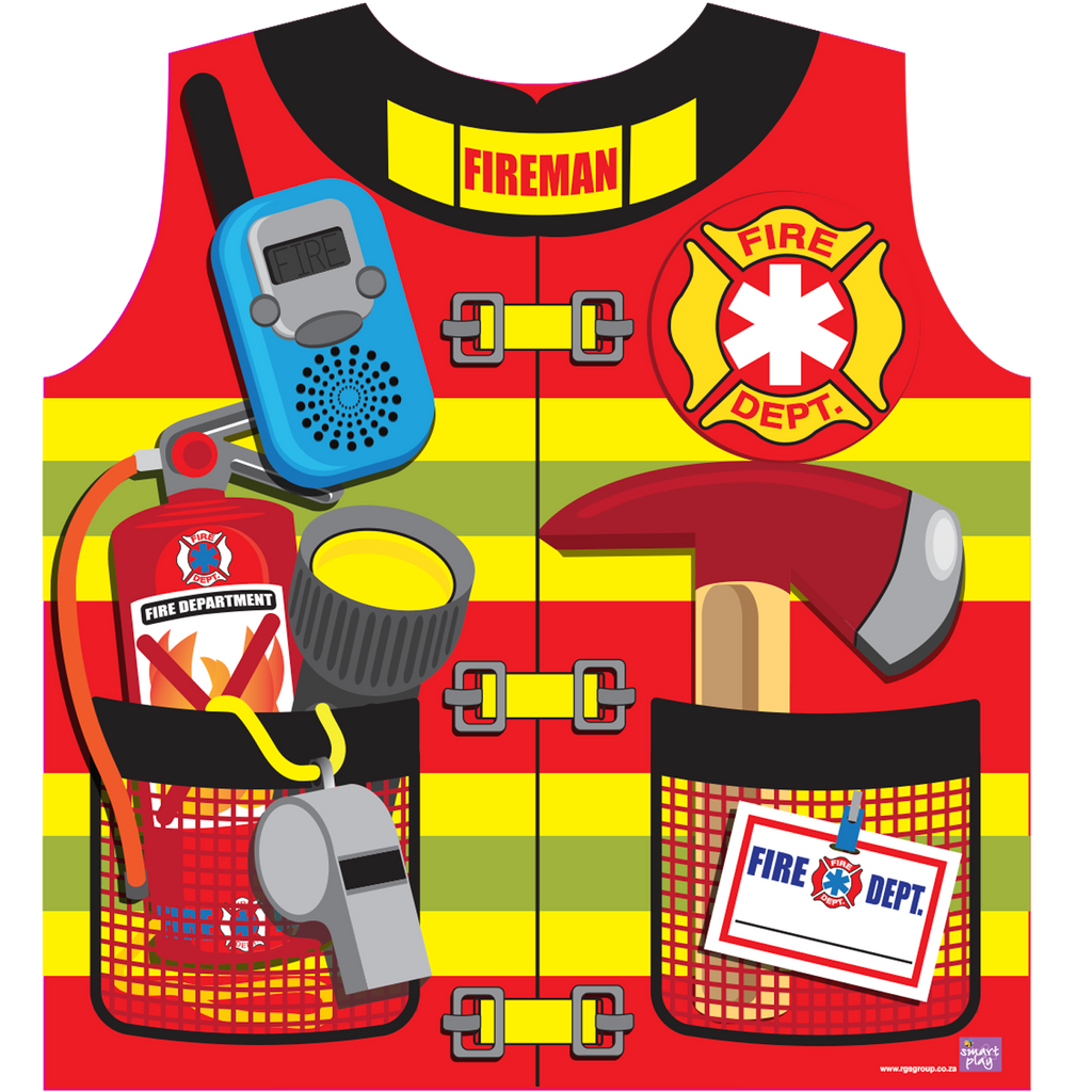 RGS Fantasy Play Professions Apron Fire Fighter