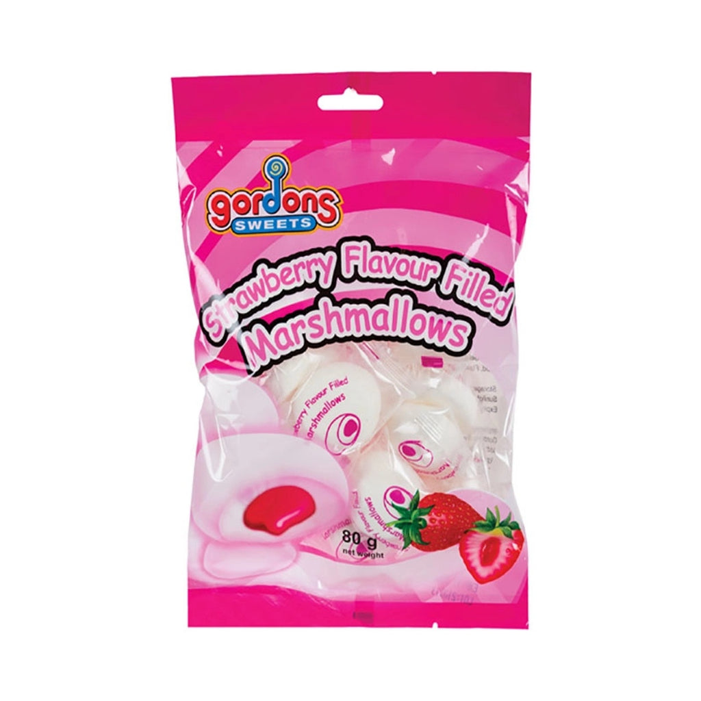 Strawberry Flavour Filled Marshmallows 80g