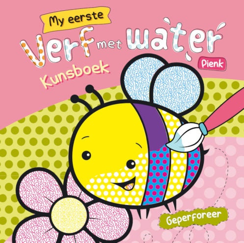 Verf Met Water Kunsboek - Pienk