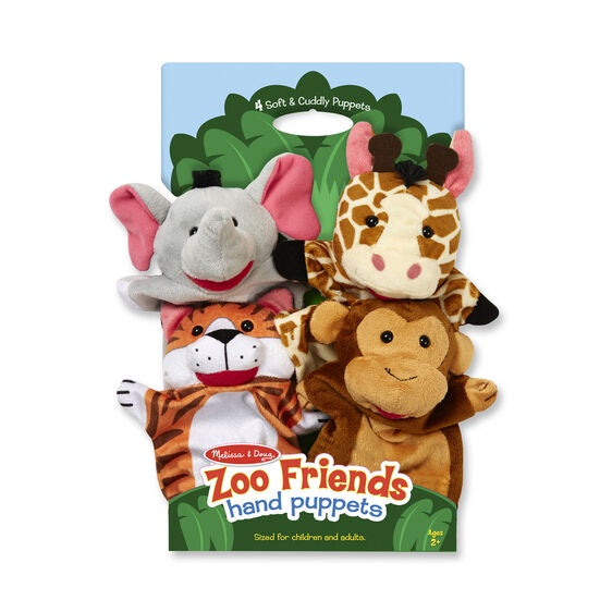 9081 Melissa & Doug Zoo Friends Hand Puppets