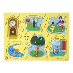 735 Melissa & Doug Sing-Along Nursery Rhymes Sound Puzzle - Yellow
